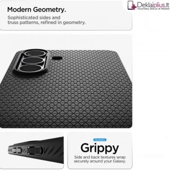 Spigen Liquid Air guminis dėklas - juodas (Samsung Galaxy S26 Plus)